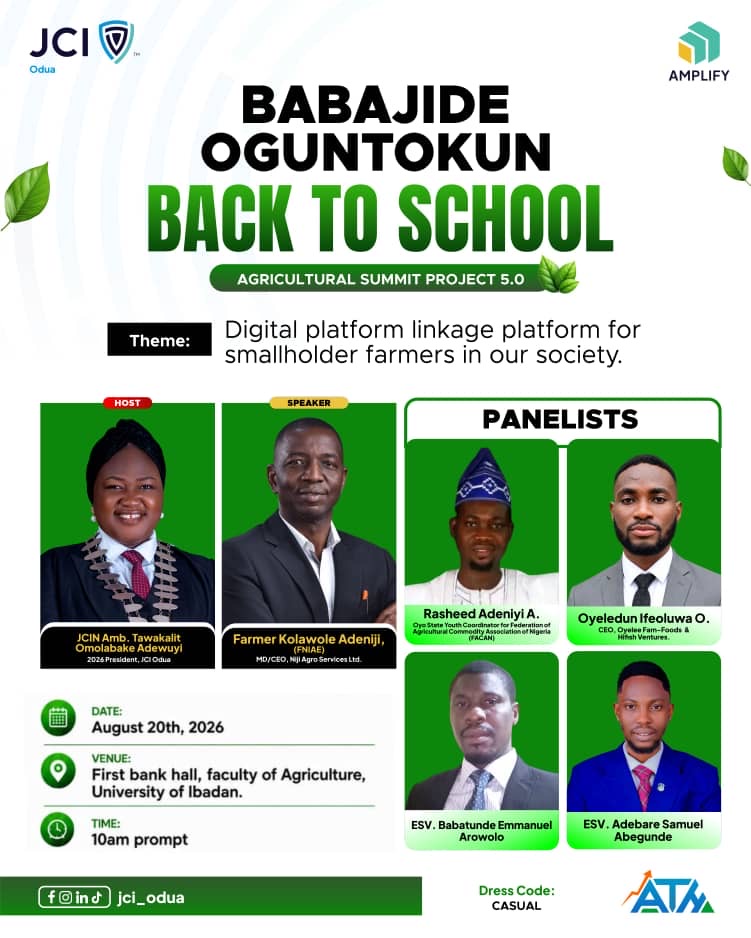 BABAJIDE OGUNTOKUN BACK TO SCHOOL AGRICULTURAL SUMMIT