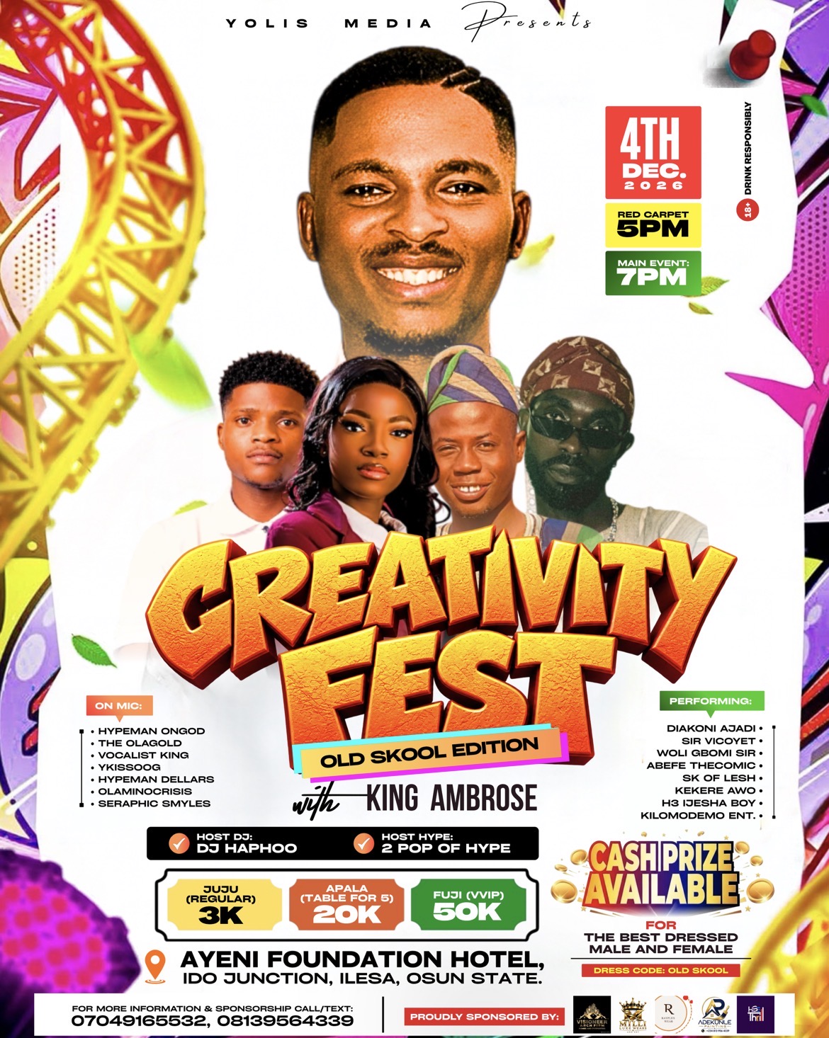 CREATIVITY FEST WITH KING AMBROSE 2026 (Old Skool Edition)